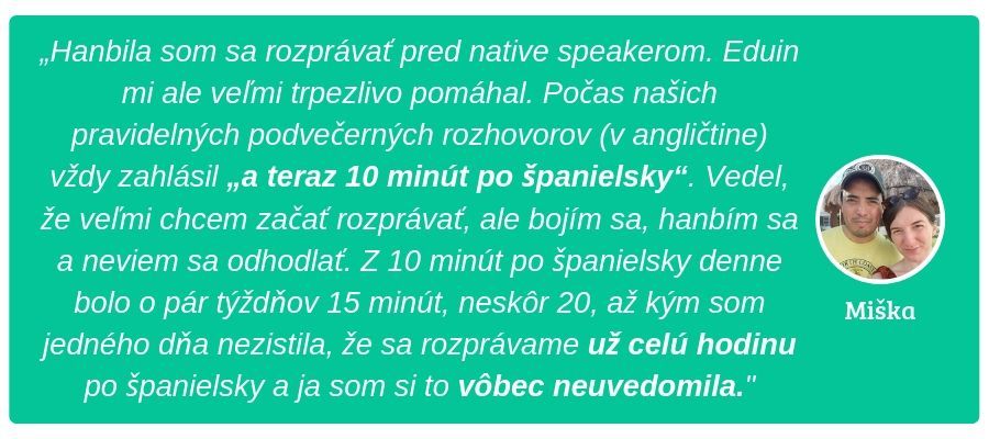 Plynulý prechod do španielčiny