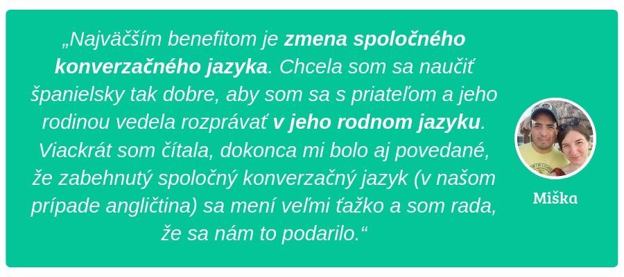 Zmena spoločného konverzačného jazyka