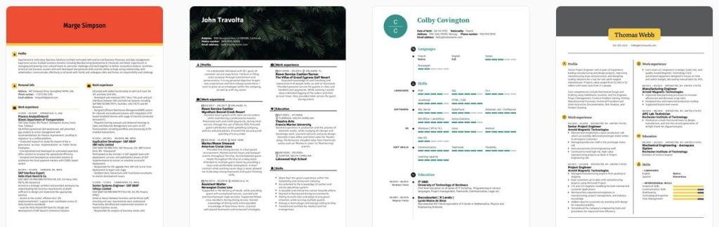 Vzor životopisu v angličtine na internete nájdete pod heslom "CV Examples"