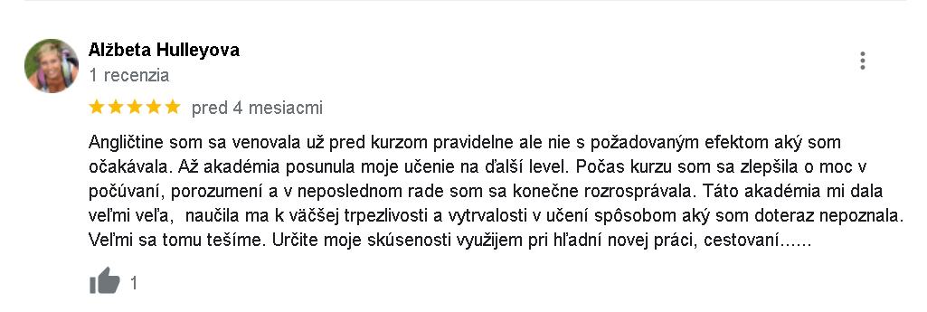 recenzia na jazykový mentoring