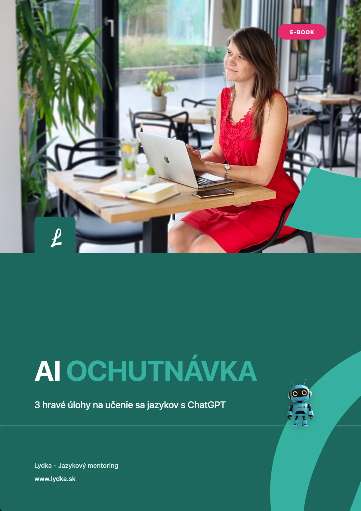 Obálka e-booku AI ochutnávka – 3 hravé úlohy na učenie sa jazykov s ChatGPT