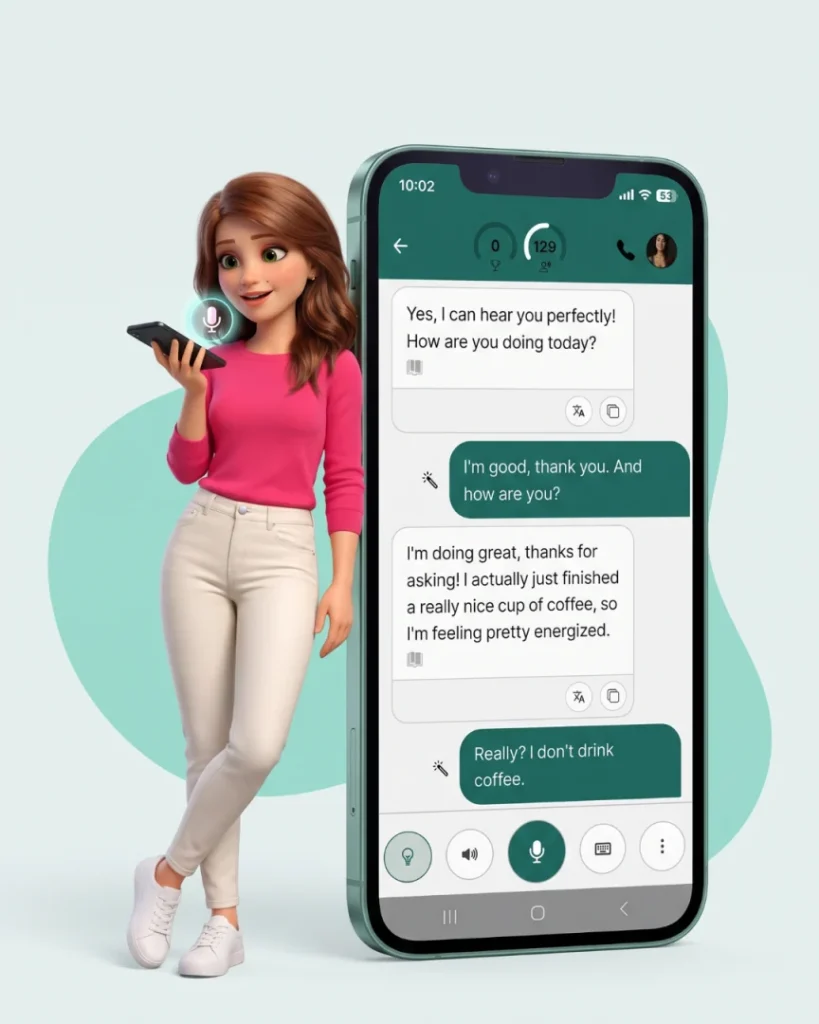LydkaSpeak – rozprávanie s AI lektorom v mobilnej appke